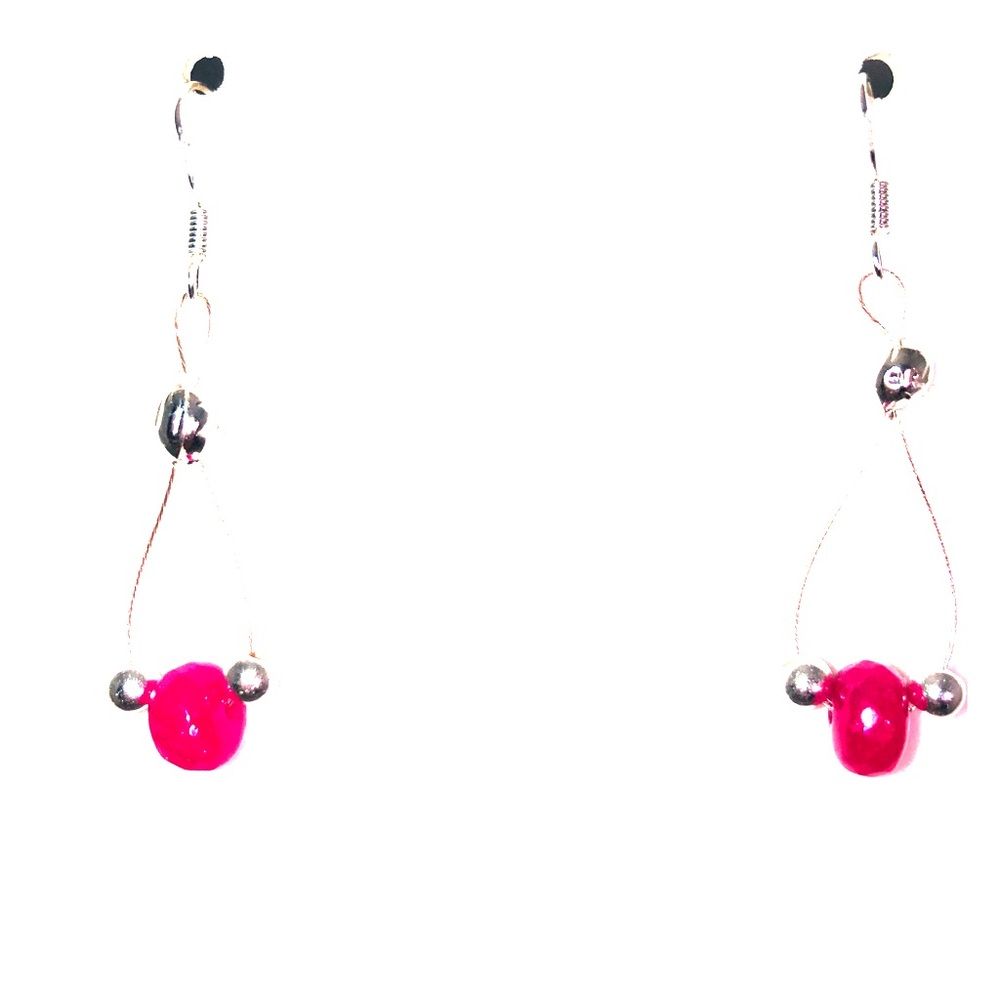Star Crafts Rose Gold Ruby Earrings